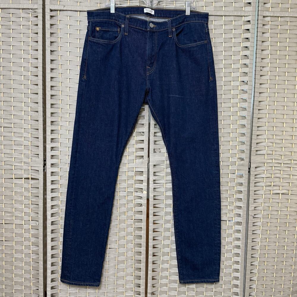 Ace Rivington SLIM TAPER Jeans 36x34 Medium Wash Italian Candiani Stretch Denim